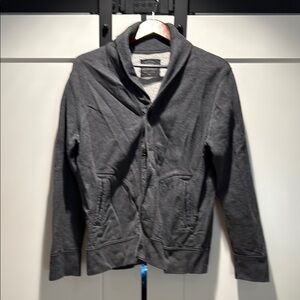 Gray Shawl Collar Cardigan